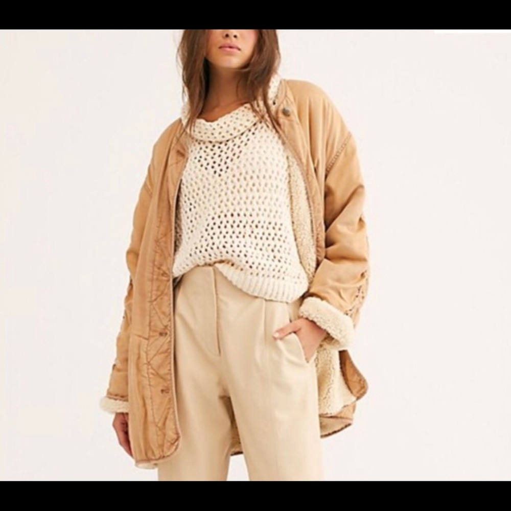 Free People Ivy Sherpa Lined Jacket